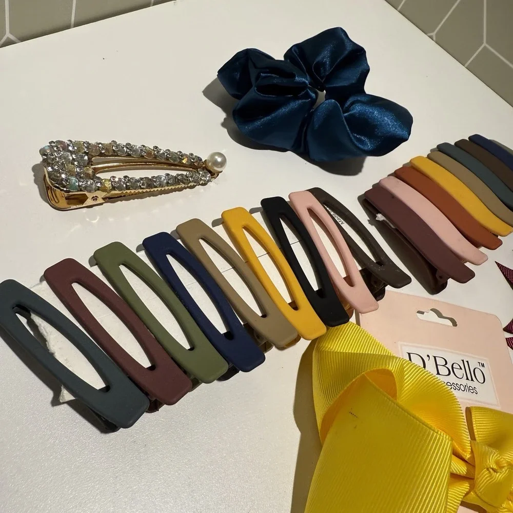 Hair‎ Bows Clips Slides Grips Accessories - Bundle